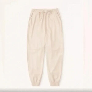 abercrombie & Fitch vegan leather sunday joggers